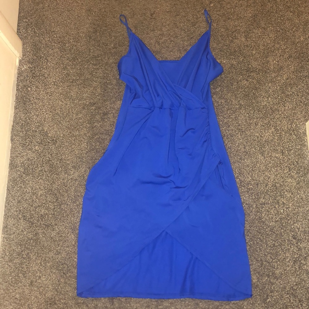Blue midi dress